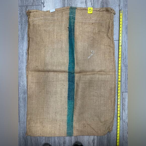 Large Burlap Coffee Bean Bag great for Upcycle Craft Decor Diy recycle sack #8 - Picture 1 of 2